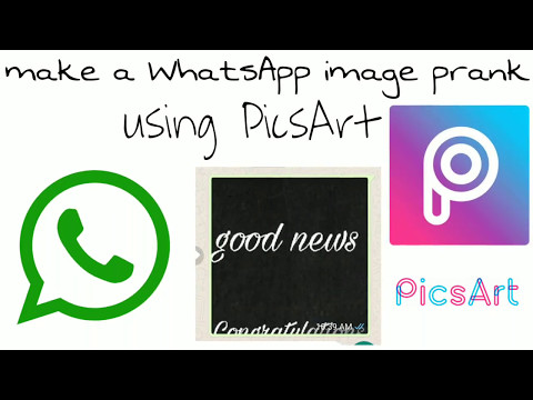 How to make a WhatsApp image prank easily using PicsArt | WhatsApp prank | PicsArt tutorial