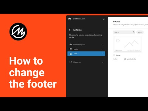 WordPress how to change footer