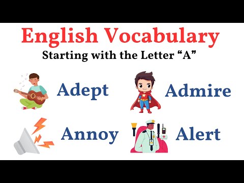 Day-02:English Vocabulary Starting with the Letter A | Vocabulary | Word Meanings