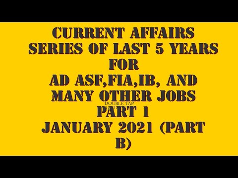 MOST IMPORTANT CURRENT AFFAIRS OF LAST FIVE YEARS FOR UPCOMING JOBS#AD#ASF#FIA#IB#govjobs#CURRENT .A
