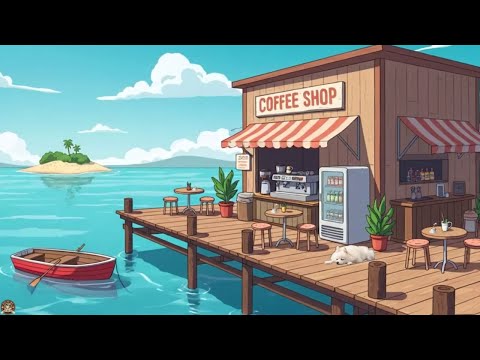 Tranquil Seaside Coffee🌊Chill Lofi Hip Hop for Morning Relaxation, Study Sessions, and Peaceful Work
