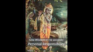 Gita Wisdom in 30 Seconds: Personal Responsibility