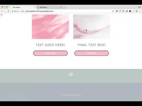 Image Rollover / Hover Filter - Blur in Squarespace