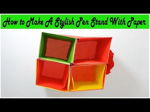 How to Make a PenTool Box With the Paper. #Kids toy School