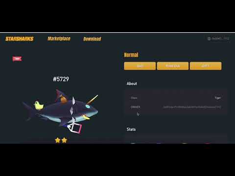 How to Sell Sharks on Starsharks NFT market.