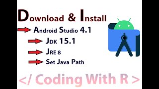 How to install Android Studio 4.1 + JDK 15.1-Setup Android Studio 4.1 & Java environment variable