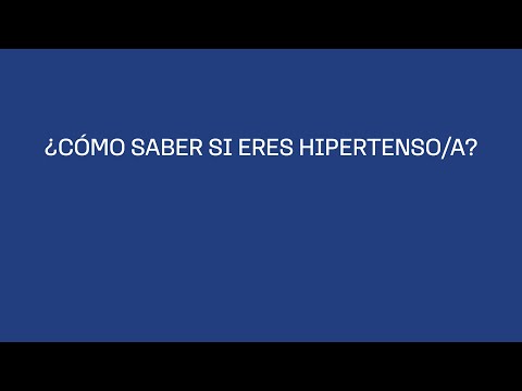 ¿Cómo saber si eres hipertenso?