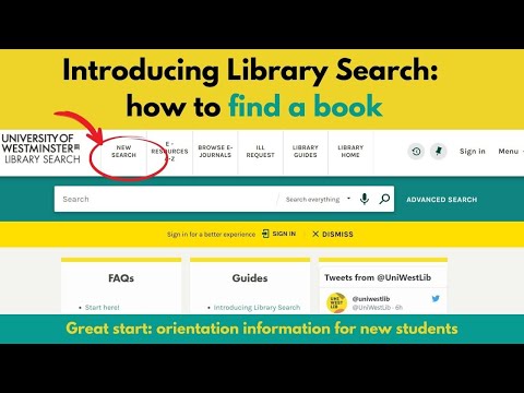 Introducing Library Search: how to find a book