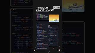 🎣 The Fishermen’s Journey: Stunning Animation in HTML & CSS3! 🚤✨||#shorts #shortvideo #2025 #js