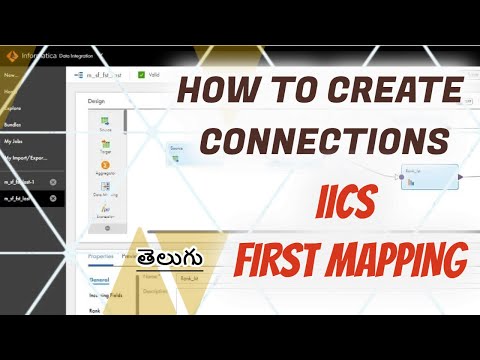 IICS FIRST MAPPING || How to give connections in IICS || Telugu GP institute