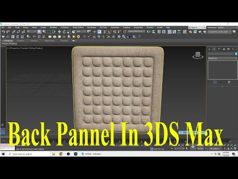 back panel modeling in 3ds max