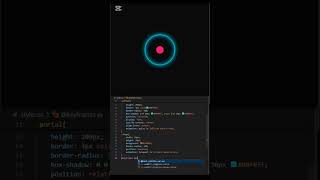 Teleporting shape portal | Html CSS #fypシ゚viralシ #CustomWebsites #frontenddesign #webdevelopment