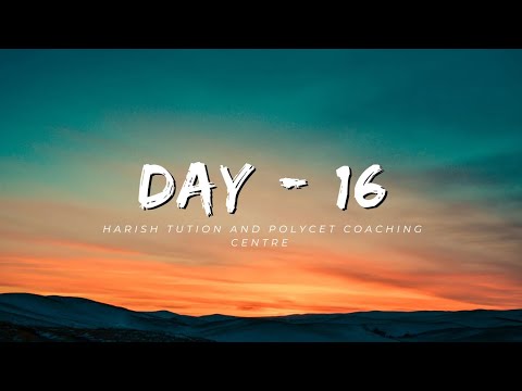Day-16//Harish Tution and Polycet Coaching Centre// 10th class// trigonometry