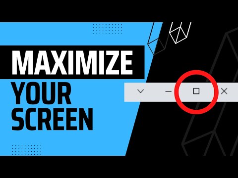 How to Maximize Screen - Maximize Browser on Computer - PC Help Tutorial