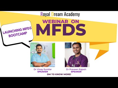 MFDS after BDS and MDS| Launching MFDS boot camp| Royal Dream Academy