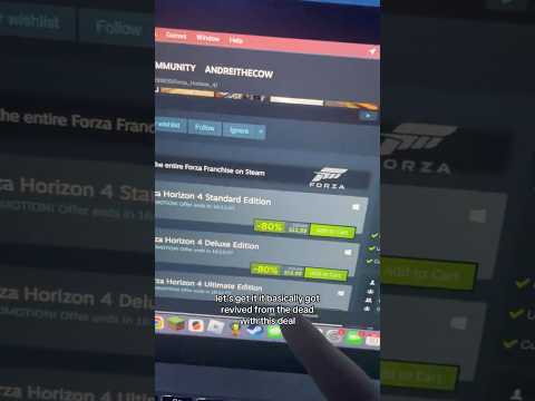 Getting Forza horizon 4 #techtok #tech #forza #forzahorizon4 #steam #gaming