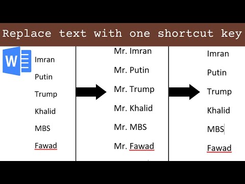 how to replace a word in word | how to do find and replace in word | how to replace text in word