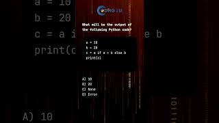 Python MCQ: Conditional Expressions (Ternary Operator) | Quick Coding Insights
