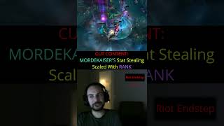 Riot Endstep - CUT CONTENT: MORDEKAISER'S Stat Stealing Scaled With RANK