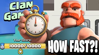 How Fast Can We Get 10,000 Points in the Clan Games? (Clash of Clans)