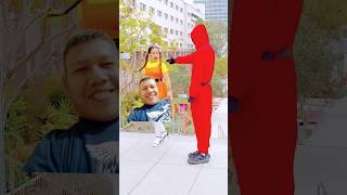 Squidgame doll on the street #funny #squidgameremix #shortvideo