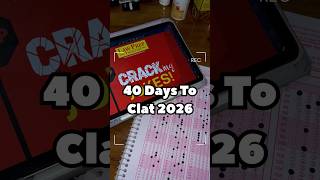 40 Days To Clat 2026 #shiesthetic #clat2026 #clataspirant #12thgrader #trendingshorts #clatprep