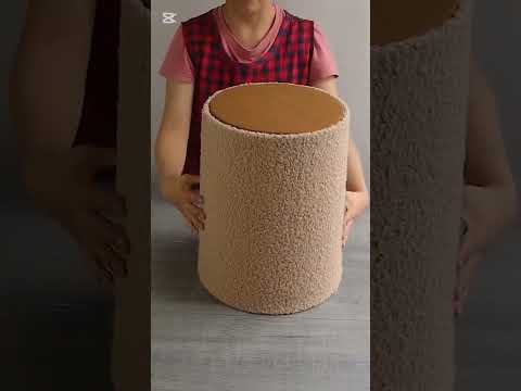 A magnificent transformation of a plastic bucket #loveyourspace #homedecoratingideas