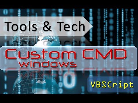 VBScript - Make a Custom CMD Window