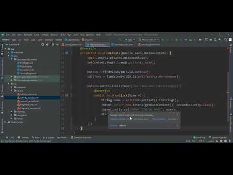 How to use explicit intent in android studio| Java | Hindi|
