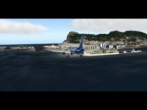 Gibraltar (LXGB) RNAV RWY 09 - Toliss A319 NEO Mod