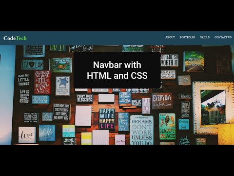 Cool Navbar by Using only HTML and CSS
