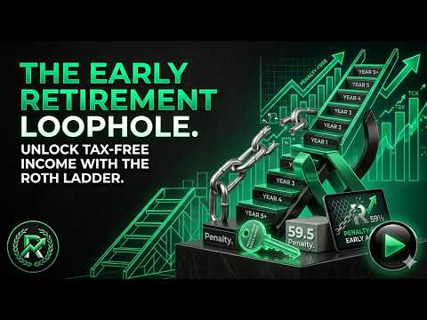 The Early Retirement Loophole: How to Use a Roth Conversion Ladder #financial #rothconversion #tax