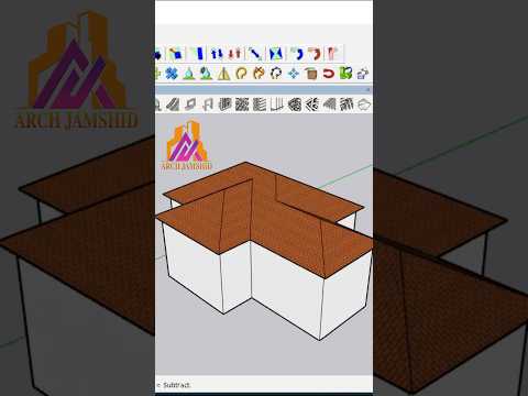 How to Build a Roof in One Click Using 1001 Bit Tools in SketchUp #sketchup #sketchuptutorial