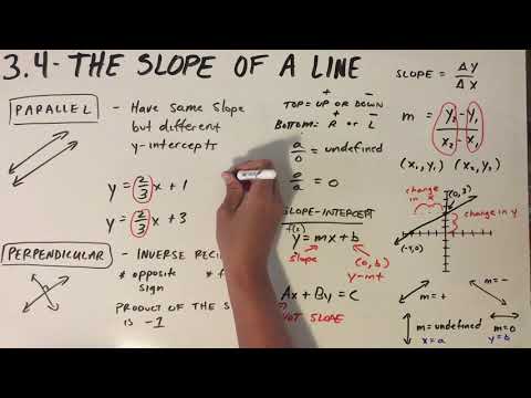 3.4 - Slope of a Line (Part 2 of 2)