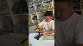 TS-D58 flexi point nails driver lock backboard 0mm distance#pictureframe #framemaking #photoframe