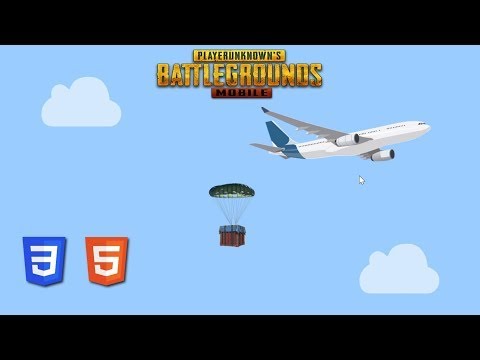 PUBG AIRDROP PLANE ANIMATION WITH ONLY & ONLY HTML & CSS .FT PUBG