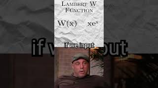 the LAMBERT W function