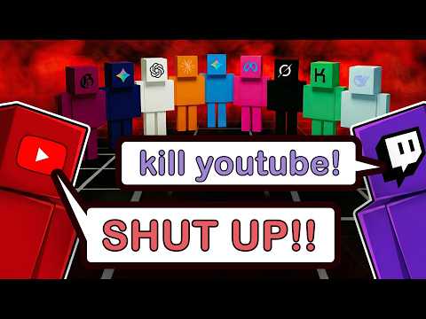 Twitch and Youtube vs 11 AIs Mafia