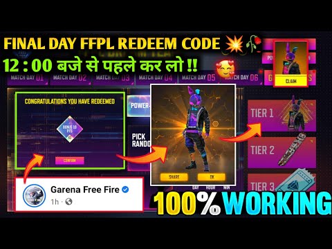Free Fire New Event | FFPL Grand Finals Redeem Code | Create Your Dream Team Redeem Code Free Fire