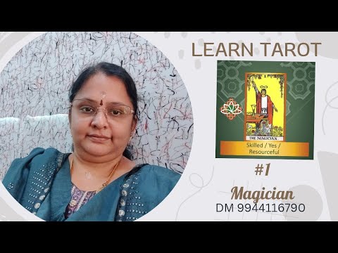 No 1 - Magician - Tarot Cards - Learn Tarot - Easy to learn - DM 9944116790