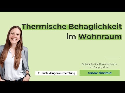 Webinar Thermische Behaglichkeit im Wohnraum mit Carole Binsfeld
