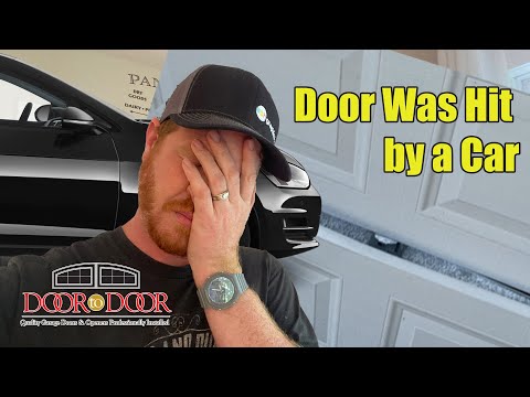 Garage Door Hit By Car