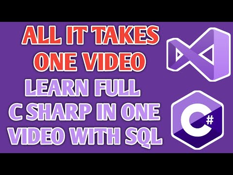 C# Tutorial - Full Course for Beginners { C SHARP VISUAL STUDIO }