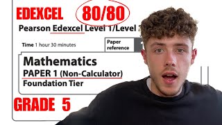 GCSE Maths Edexcel Paper 1 Foundation in 20 Minutes! | How to get a Grade 5