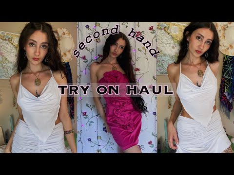 try on haul | second hand clothing