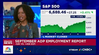 Private payrolls declined in September by 32,000 in ADP report coming amid shutdown data blackout