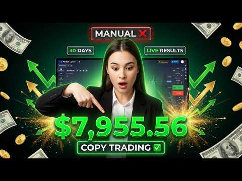 How Copy Trading on Pocket Option Works — $7,955.56 in 30 Days Using a Simple Forex Method