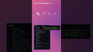 Social media icons (HTML, CSS) #frontendfocus #htmlcssjourney #jsinsights