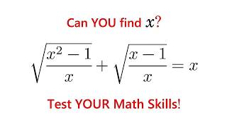 Can You Solve This Radical Equation? Step-by-Step Algebra Tutorial.