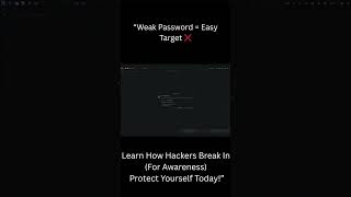 How Password Cracking Works (Ethical Cybersecurity Awareness Only)